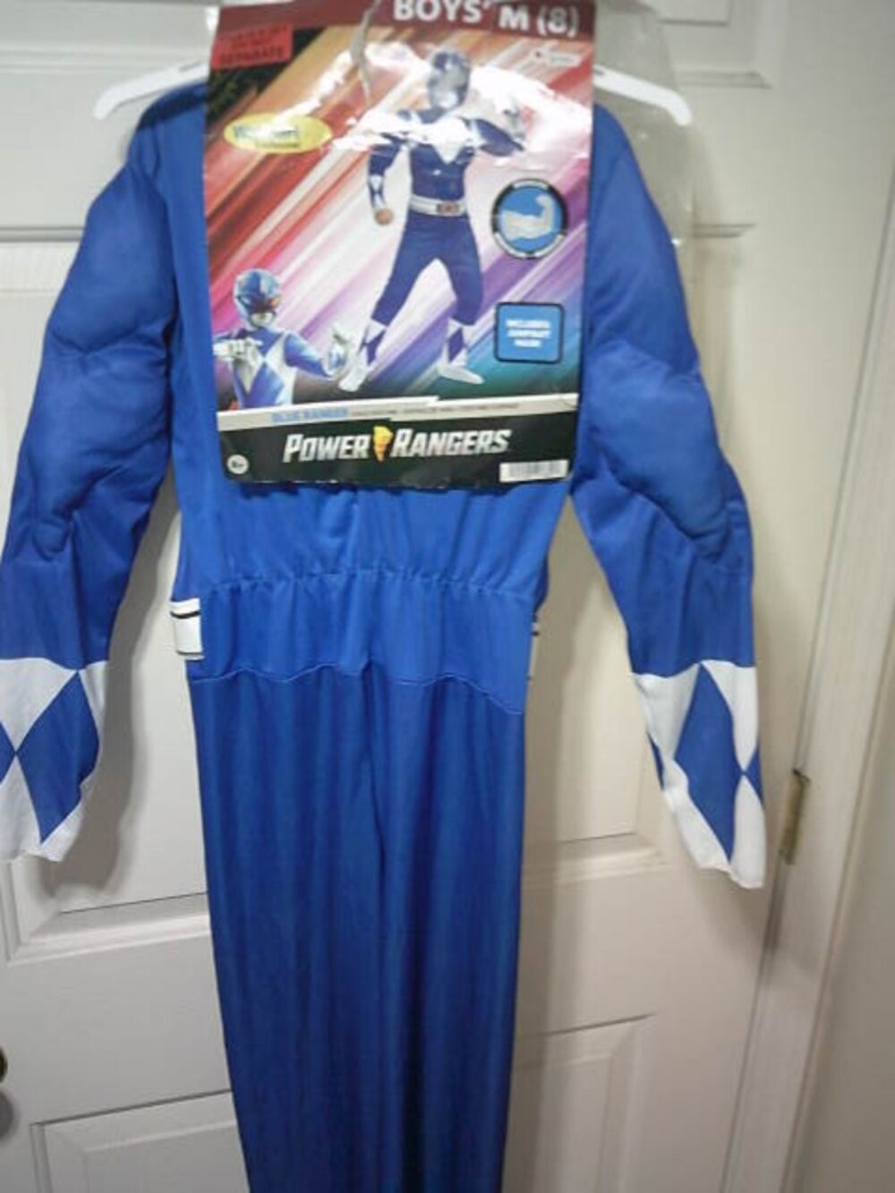 DISGUISE NEW HALLOWEEN COSTUME BOYS SIZE M (8) POWER RANGERS BLUE RANGER 🎃👦
